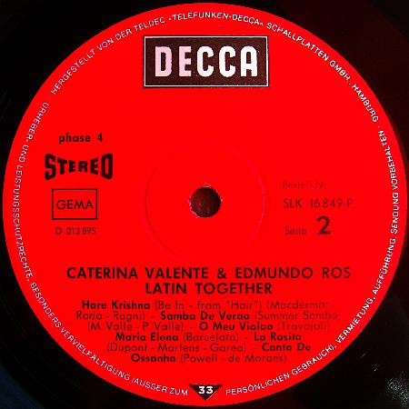 lataa albumi Caterina Valente & Edmundo Ros - Latin Together