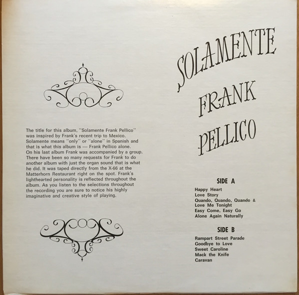 télécharger l'album Frank Pellico - Solamente