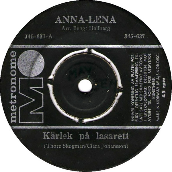 descargar álbum AnnaLena - Kärlek På Lasarett Se Mej I Ögonen Älskling