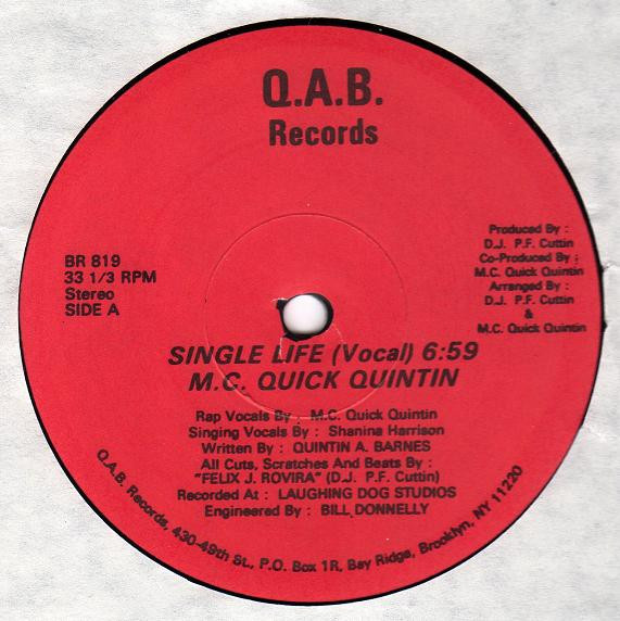 M.C. Quick Quintin – Single Life (Vinyl) - Discogs