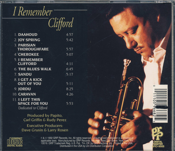 descargar álbum Arturo Sandoval - I Remember Clifford