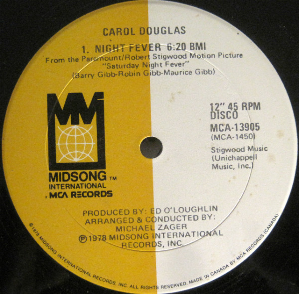 descargar álbum Download Carol Douglas - Night Fever album
