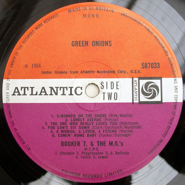 Booker T. & The M.G.'s - Green Onions | Atlantic (587033) - 4