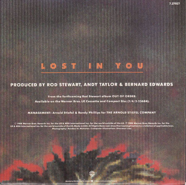 Rod Stewart – Lost In You (1988, Vinyl) - Discogs