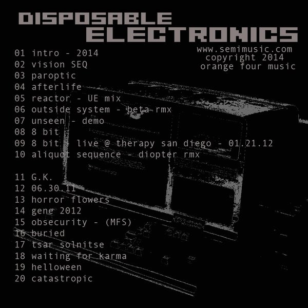 Album herunterladen SEMI - Disposable Electronics Vol 3
