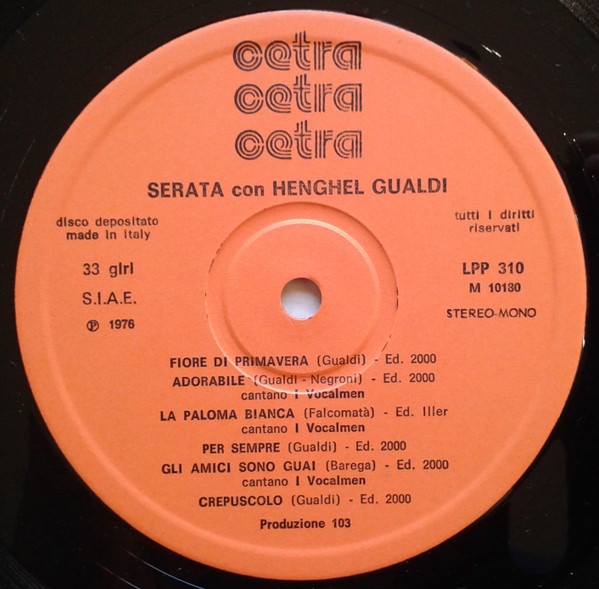 descargar álbum Henghel Gualdi - Serata Con Henghel Gualdi I Vocalmen Vol1