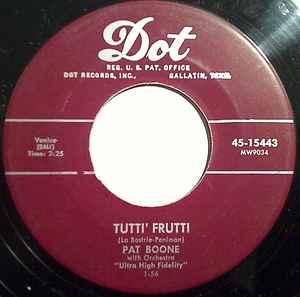 Pat Boone - Tutti Frutti / I'll Be Home album cover