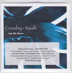 Crosby & Nash - Lay Me Down album cover