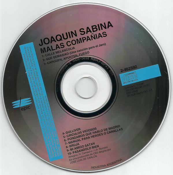 ladda ner album Joaquín Sabina - Malas Compañias