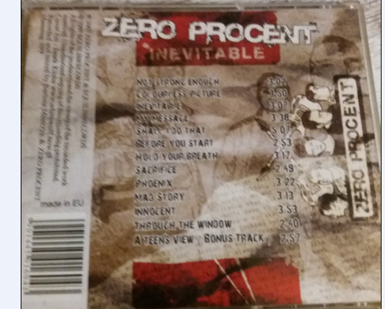 ladda ner album Zero Procent - Inevitable