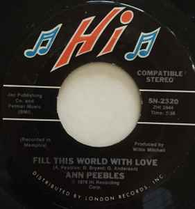 Ann Peebles - Fill This World With Love album cover