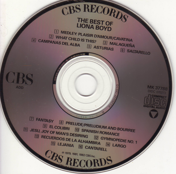 Liona Boyd - The Best Of Liona Boyd | CBS (MK 37788) - 3