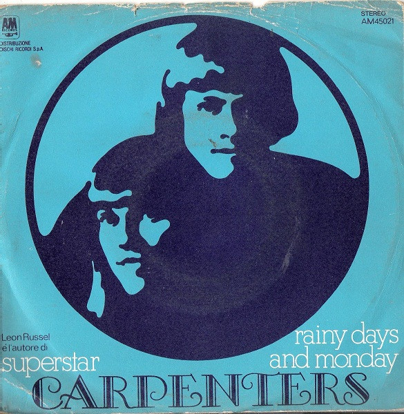 Carpenters – Rainy Days And Mondays (1971, Vinyl) - Discogs