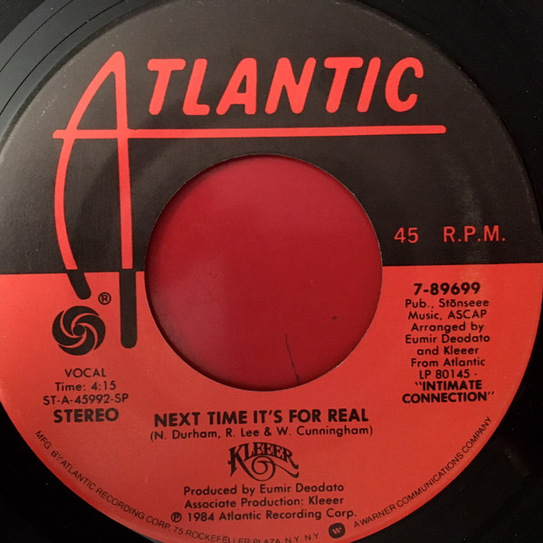 Kleeer – Next Time It's For Real (1984, Vinyl) - Discogs