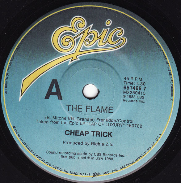 Cheap Trick – The Flame (1988, Vinyl) - Discogs