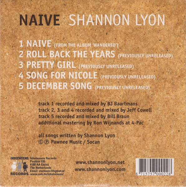 last ned album Shannon Lyon - Naive