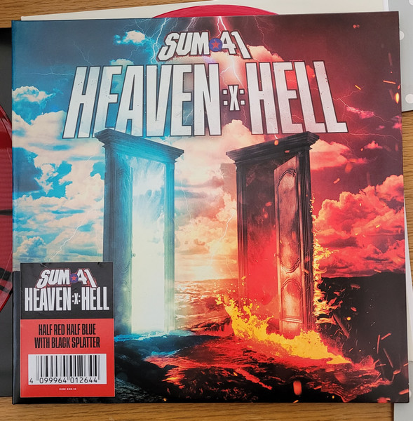 Sum 41 – Heaven :x: Hell (2024, Red & Black Quad With Blue 