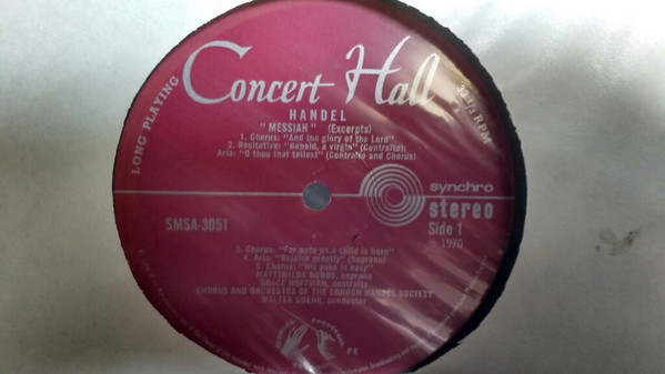 Album herunterladen Handel, Chorus And Orchestra Of The Händel Society, London, Walter Goehr - Messiah Excerpts