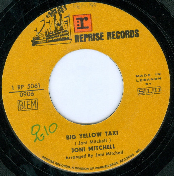 Joni Mitchell – Big Yellow Taxi (1970, Vinyl) - Discogs