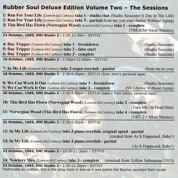 descargar álbum The Beatles - Rubber Soul Deluxe Edition Vol Two