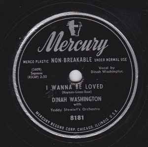 Dinah Washington - I Wanna Be Loved / Love With Misery album cover