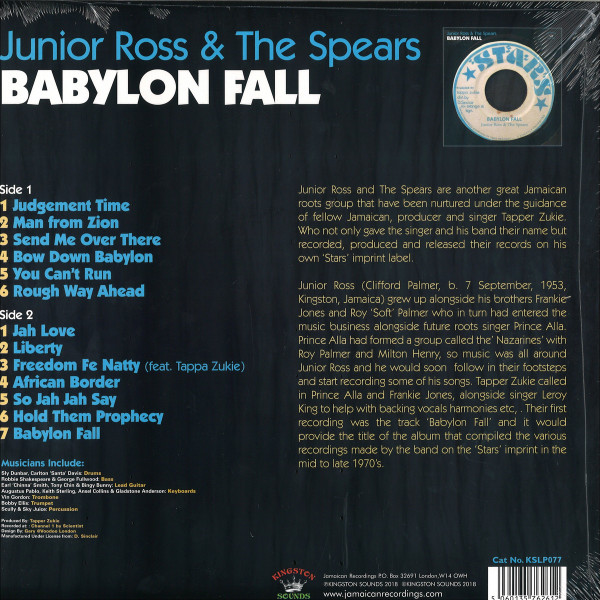 descargar álbum Junior Ross & The Spears - Babylon Fall