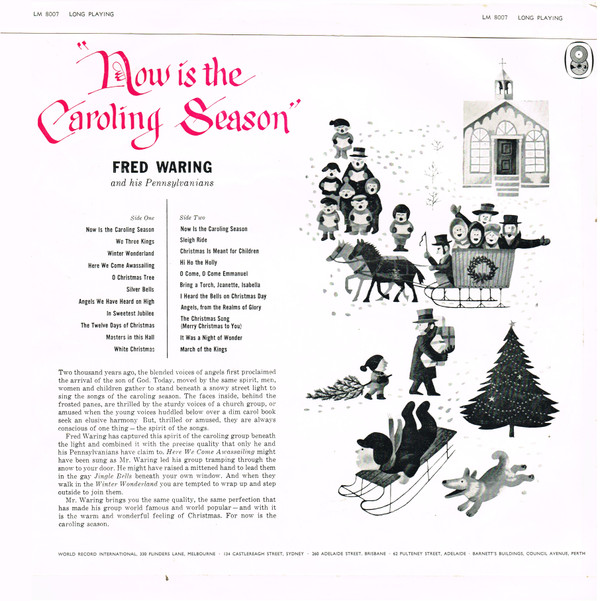 télécharger l'album Download Fred Waring & The Pennsylvanians - Now Is The Caroling Season album
