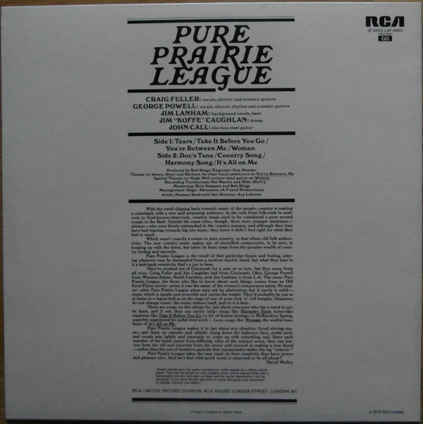 Album herunterladen Pure Prairie League - Pure Prairie League