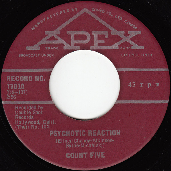 Count Five – Psychotic Reaction (1966, Vinyl) - Discogs