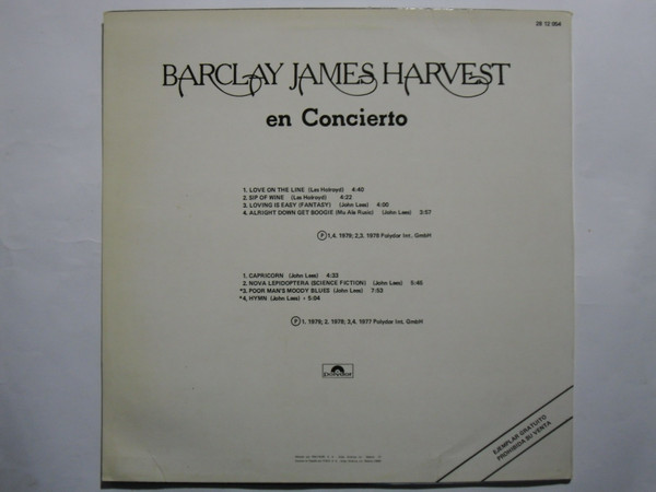 lataa albumi Barclay James Harvest - En Concierto