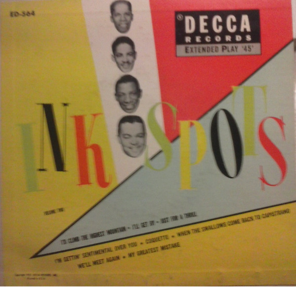 The Ink Spots – The Ink Spots-Volume 2 (1949, Vinyl) - Discogs