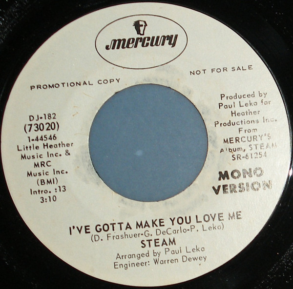 Steam – I've Gotta Make You Love Me (1970, Vinyl) - Discogs