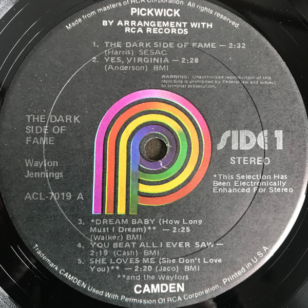 ladda ner album Waylon Jennings - The Dark Side Of Fame