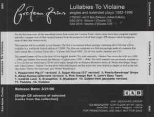 Cocteau Twins – Lullabies To Violaine: Singles And Extended Plays