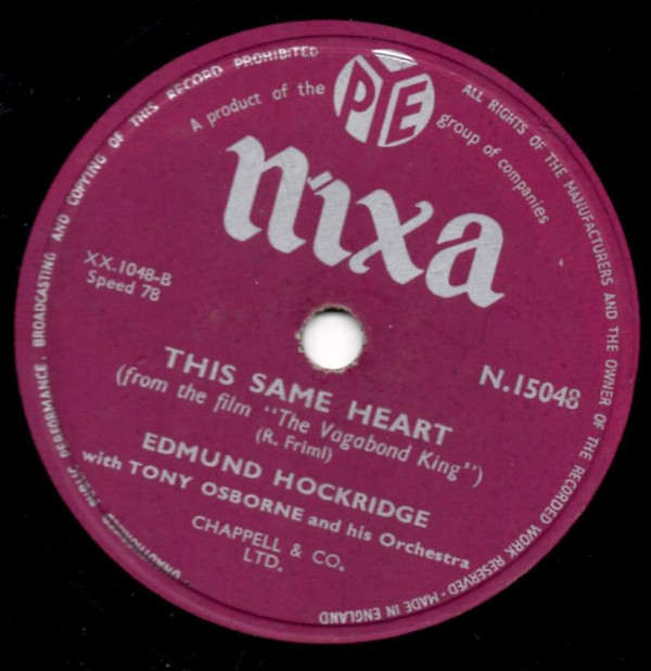 Album herunterladen Edmund Hockridge - No Other Love This Same Heart