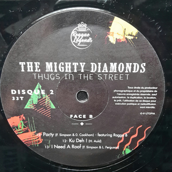 The Mighty Diamonds - Thugs In The Street | Diggers Factory (UTOPIA003) - 6