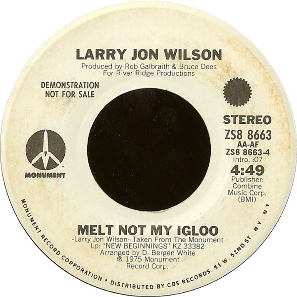 baixar álbum Larry Jon Wilson - Ohoopee River Bottomland Melt Not My Igloo