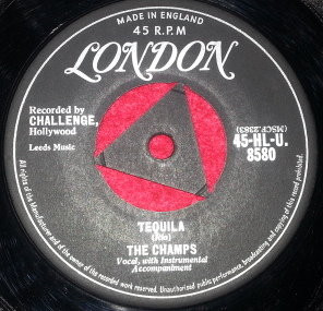 The Champs – Train To Nowhere / Tequila (1958, Bridgeport, Vinyl