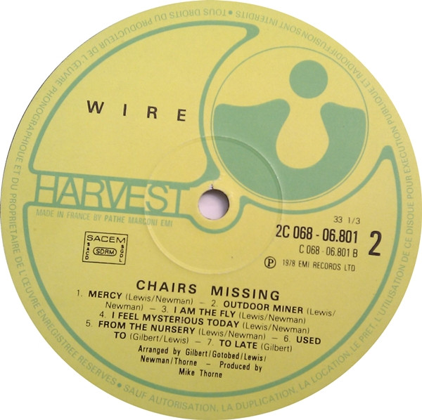 Wire – Chairs Missing (CD) - Discogs
