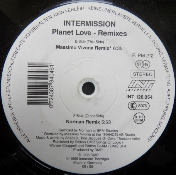 descargar álbum Intermission - Planet Love Remixes