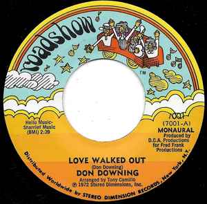 Don Downing - Love Walked Out / Thread And Needle album cover