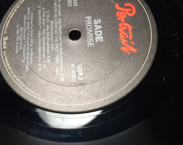 Sade - Promise [Vinyl] | Portrait (FR 40263) - 7