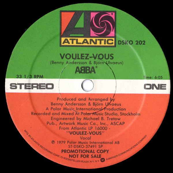 Voulez-Vous Vinyle 45 tours Edition Limitée : Vinyle single en