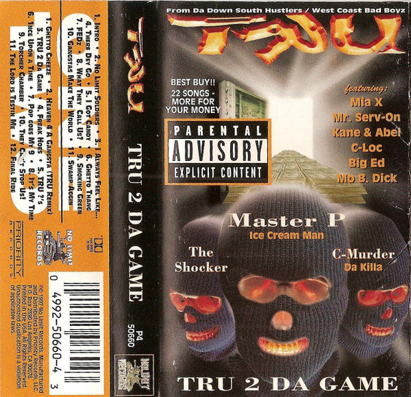 Tru - True ( CD ) No Limit Records 1995 Master P West Coast Badd Boys  C-Murder