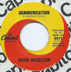 David McCallum - Communication / My Carousel album cover