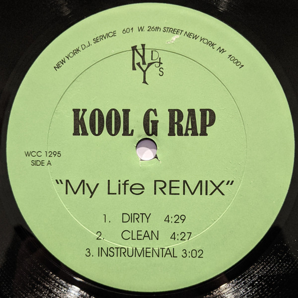 Kool G Rap / Master Foul – My Life (Remix) / It's On (Vinyl