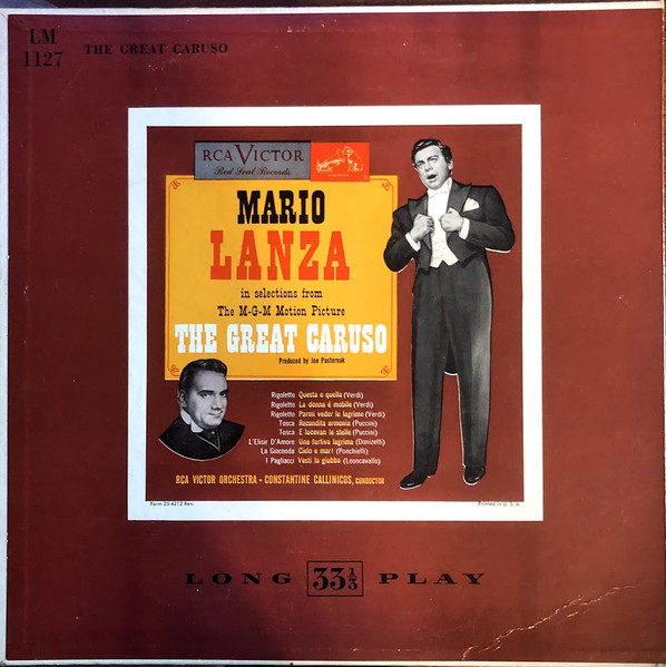 Mario Lanza The Great Caruso Vinyl Discogs