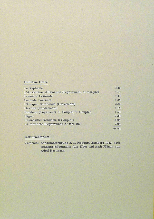 baixar álbum Marin Marais François Couperin August Wenzinger, Hannelore Müller, Fritz Neumeyer - Suite No 4 des Pièces de Violes D dur Huitième Ordre des Pièces de Clavecin H moll