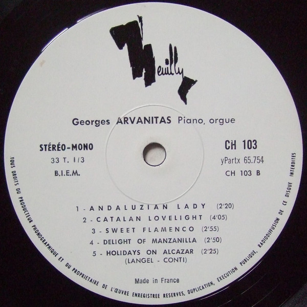 last ned album Georges Arvanitas - Piano Orgue