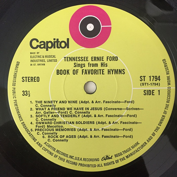 baixar álbum Tennessee Ernie Ford - Sings From His Book Of Favorite Hymns